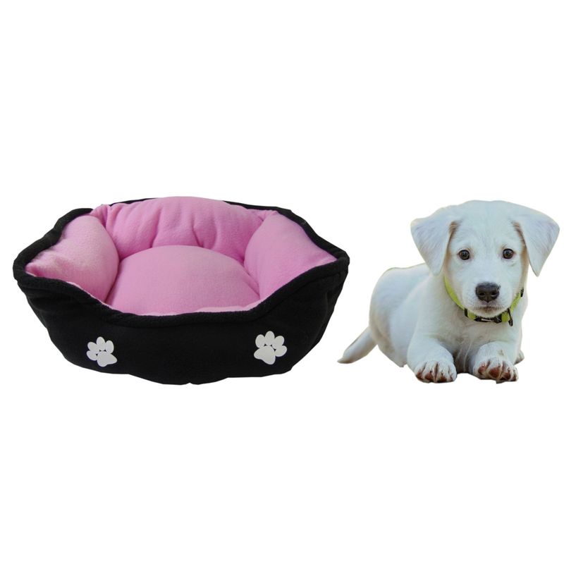 HALLY PET - Cama grande doble faz para mascota Rosado.