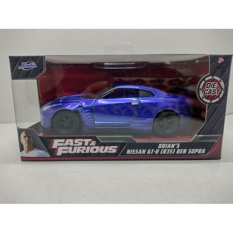JADA TOYS - BRIAN´S NISSAN GT-R R35 BEN SOPRA AZUL PERLA RyF