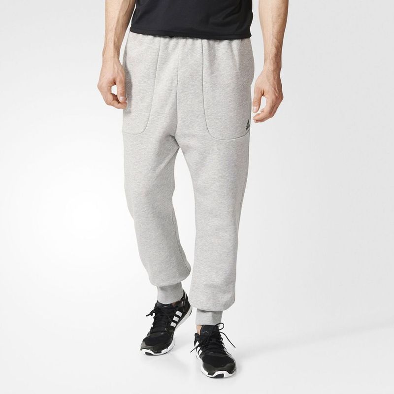 ADIDAS - JOGGER O PANTALON ADIDAS HOMBRE NEW BAGGY GRIS NEGRO