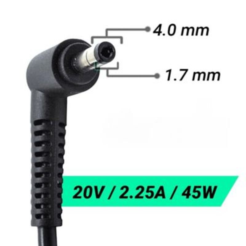 GENERICO - Cargador Para Lenovo Ideapad S340-14iil 20v 2.25a 45w