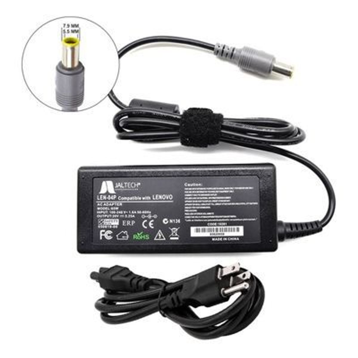 GENERICO - Cargador Para Lenovo Thinkpad Edge E10 X100e X120e 20v 3.25a