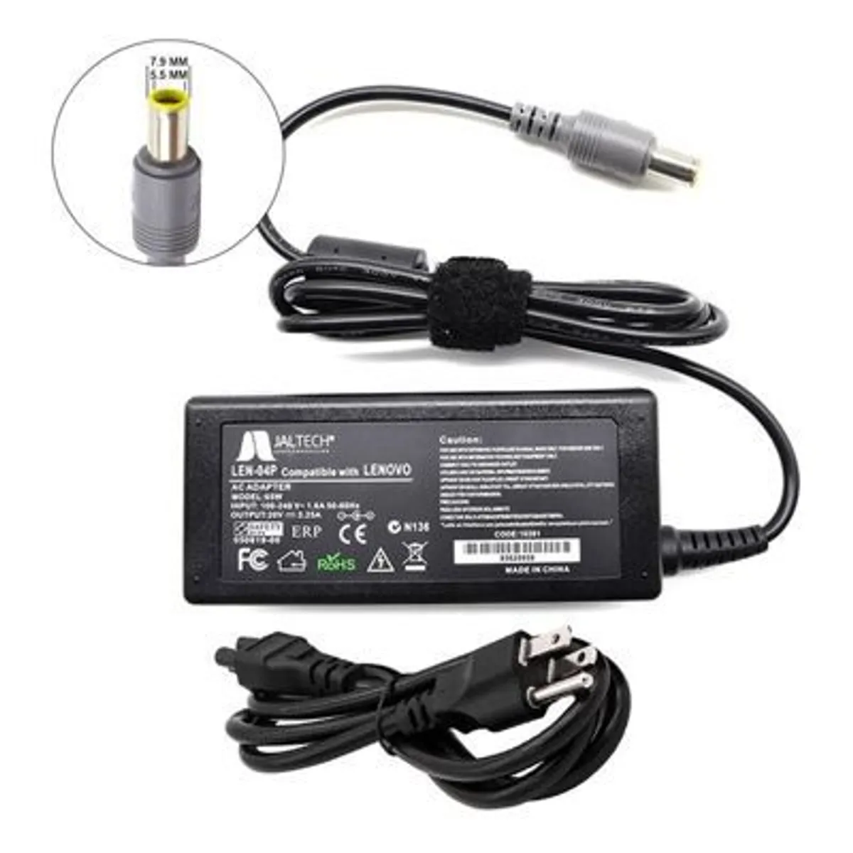 GENERICO - Cargador Premium Para Lenovo 20v, 3.25a, 5.5*7.9 (10281)