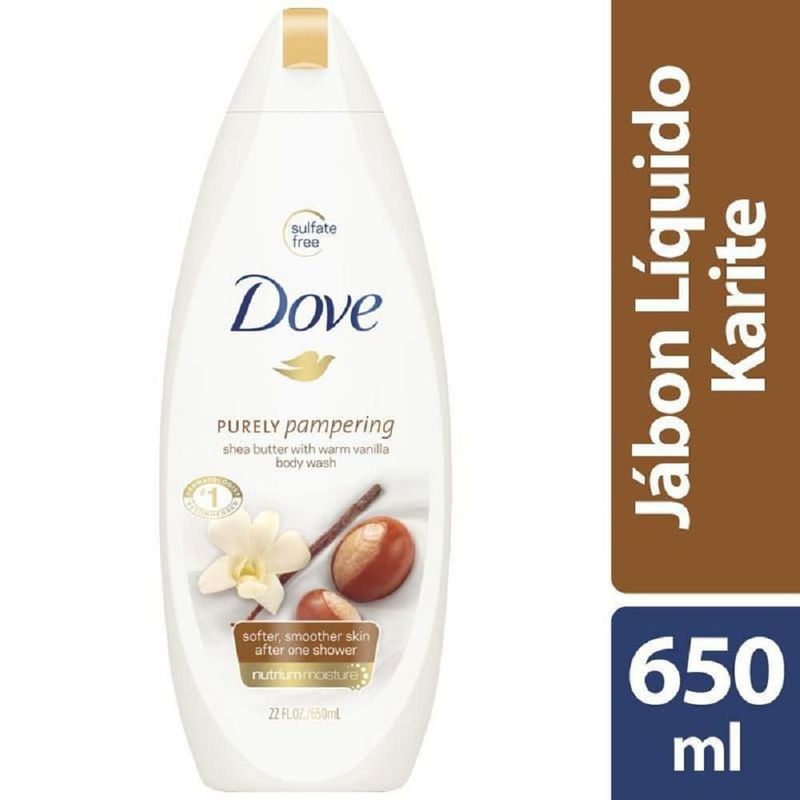 DOVE - Jabon Liquido Dove Pampering Karite X 650ml