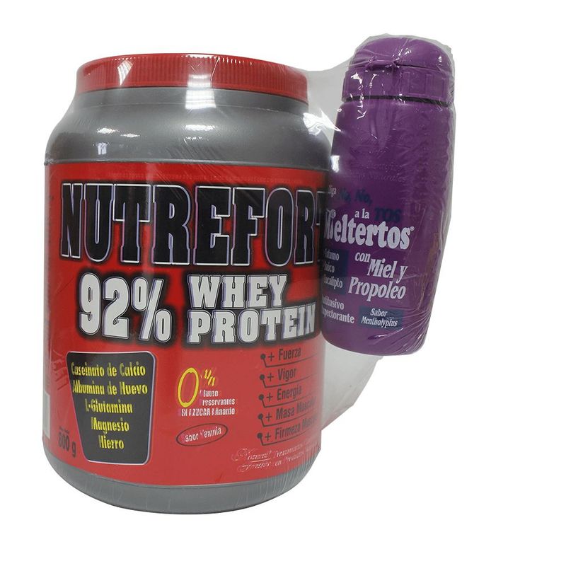 NATURAL FRESHLY - Proteina Nutrefort Vainilla Whey 800gr + Obsequio