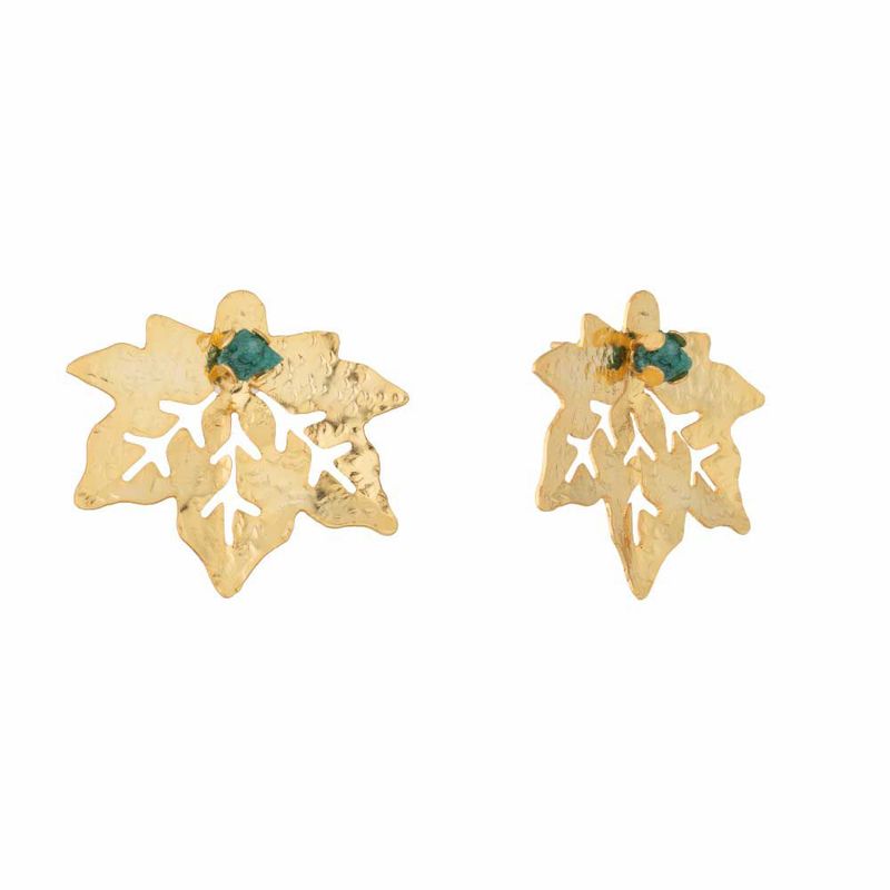 ENIGMA - Aretes Topo Sabiduría Dorado.
