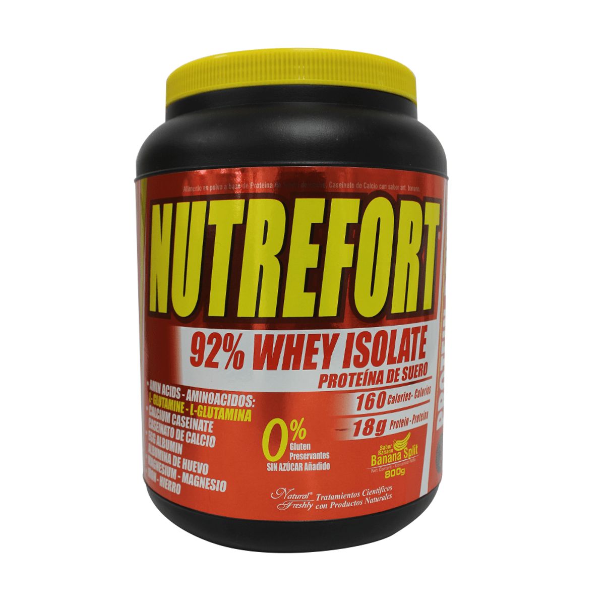 NATURAL FRESHLY - Proteina Nutrefort Banana Whey X 800gr