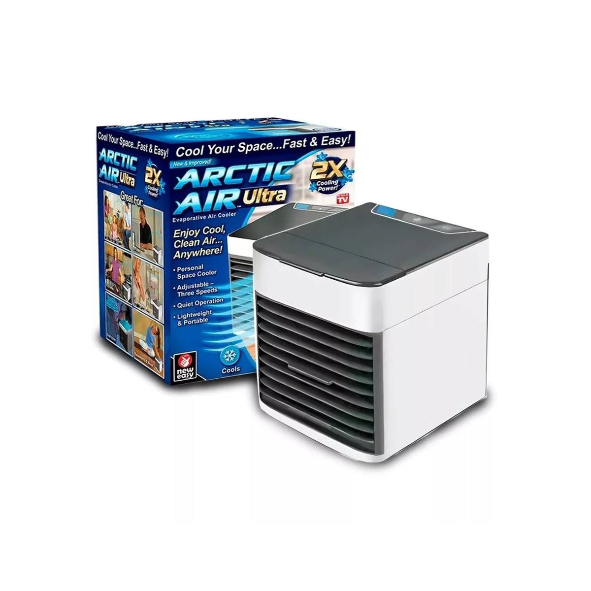 GENERICO - Mini Aire Acondicionado Portátil de mesa ventilador de oficina