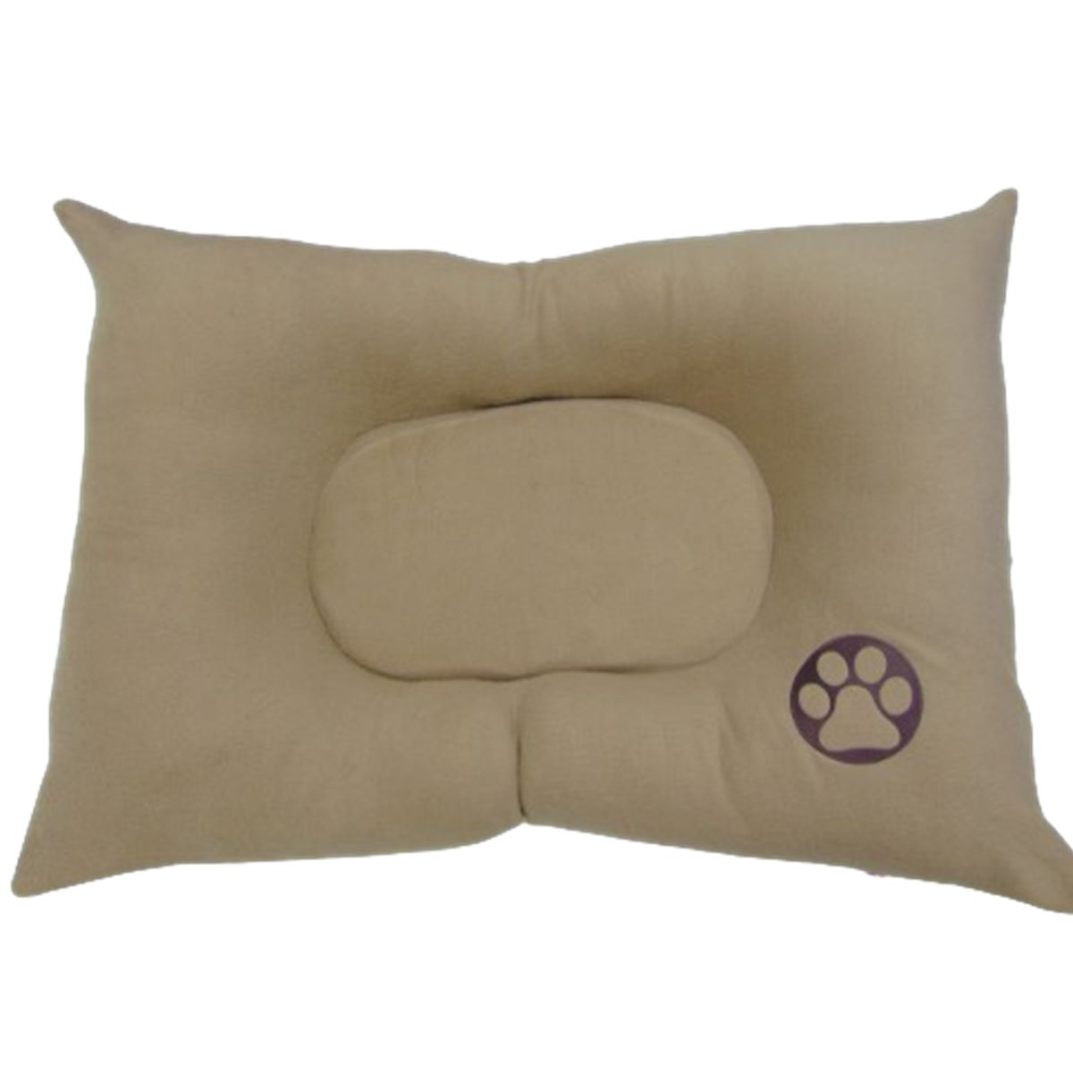 HALLY PET - Colchón premium grande huella bordada Beige