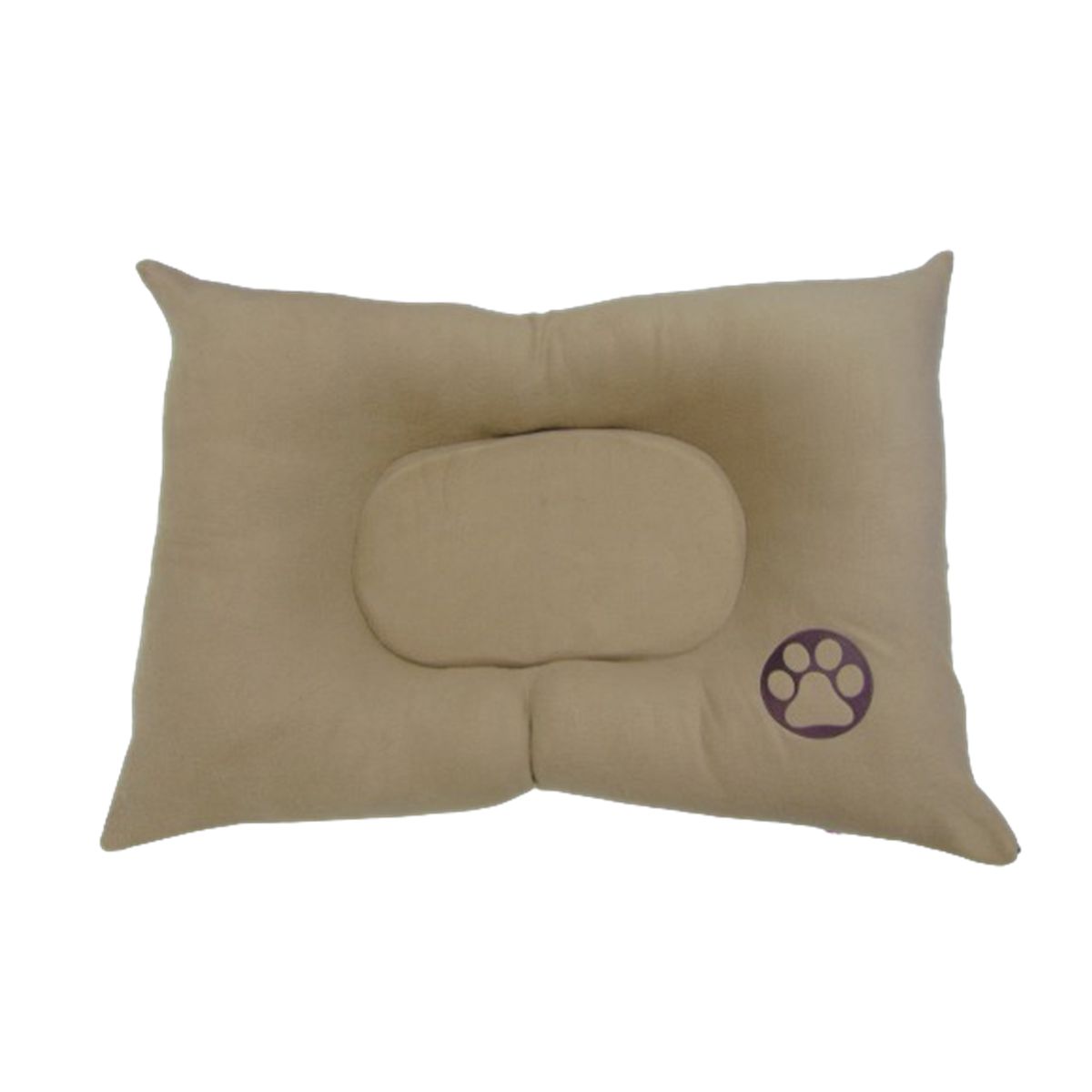 HALLY PET - Colchón premium grande huella bordada Beige