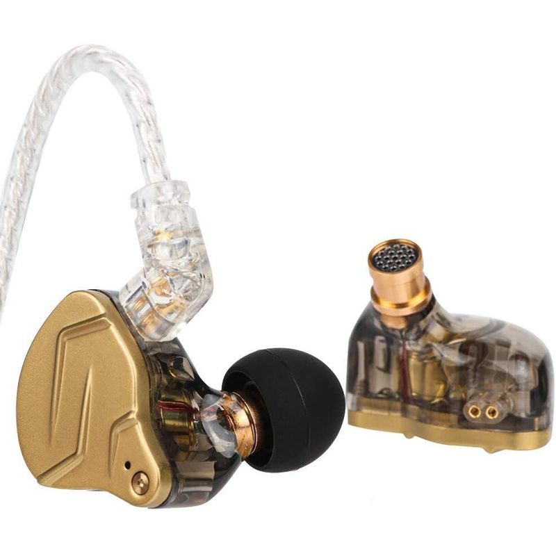 KZ - Audifonos kz zsn pro x originales in ear hibridos Dorado con Mic