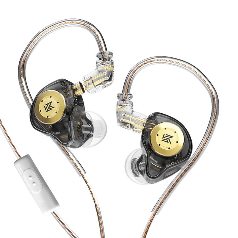 KZ - Kz Edx Pro in-ear Monitoreo Negro con Mic alta calidad Hifi