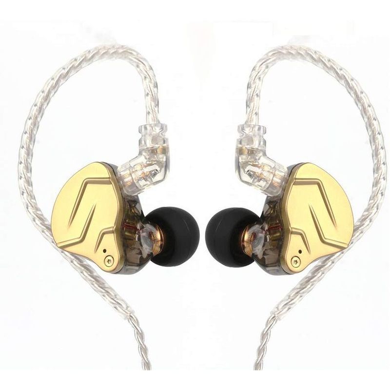 KZ - Audifonos kz zsn pro x originales in ear hibridos Dorado sin Mic