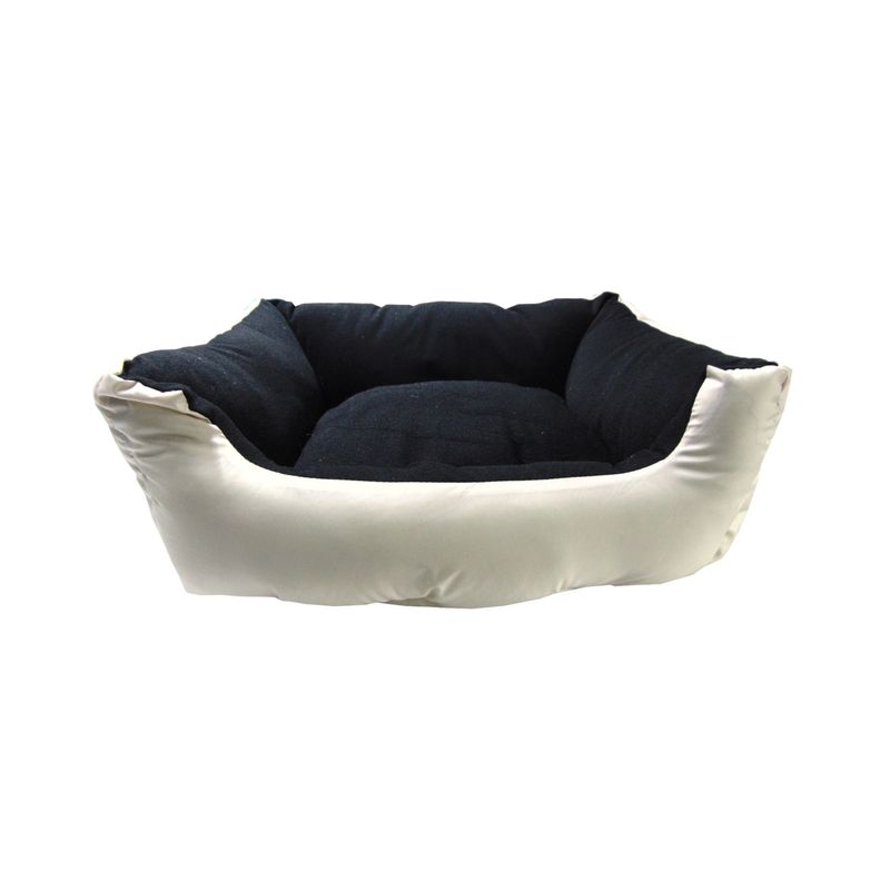 HALLY PET - Cama Grande Con Cojín Lavable impermeable Beige