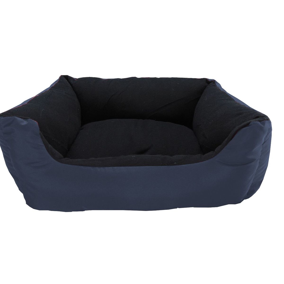 HALLY PET - Cama Grande Con Cojín Lavable impermeable Azul Oscuro