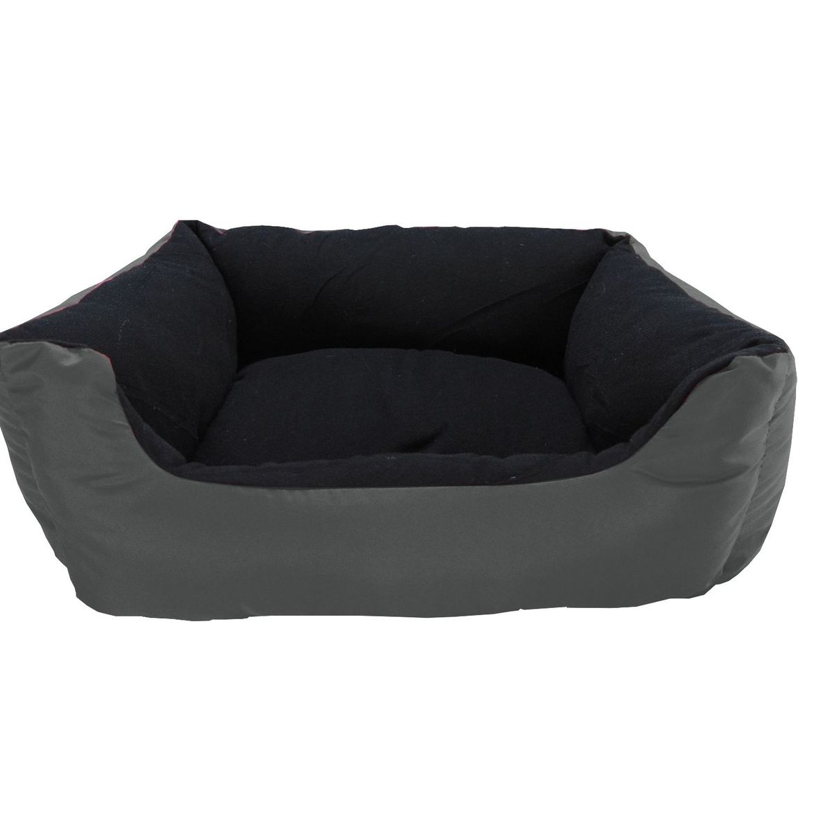 HALLY PET - Cama Grande Con Cojín Lavable impermeable Gris