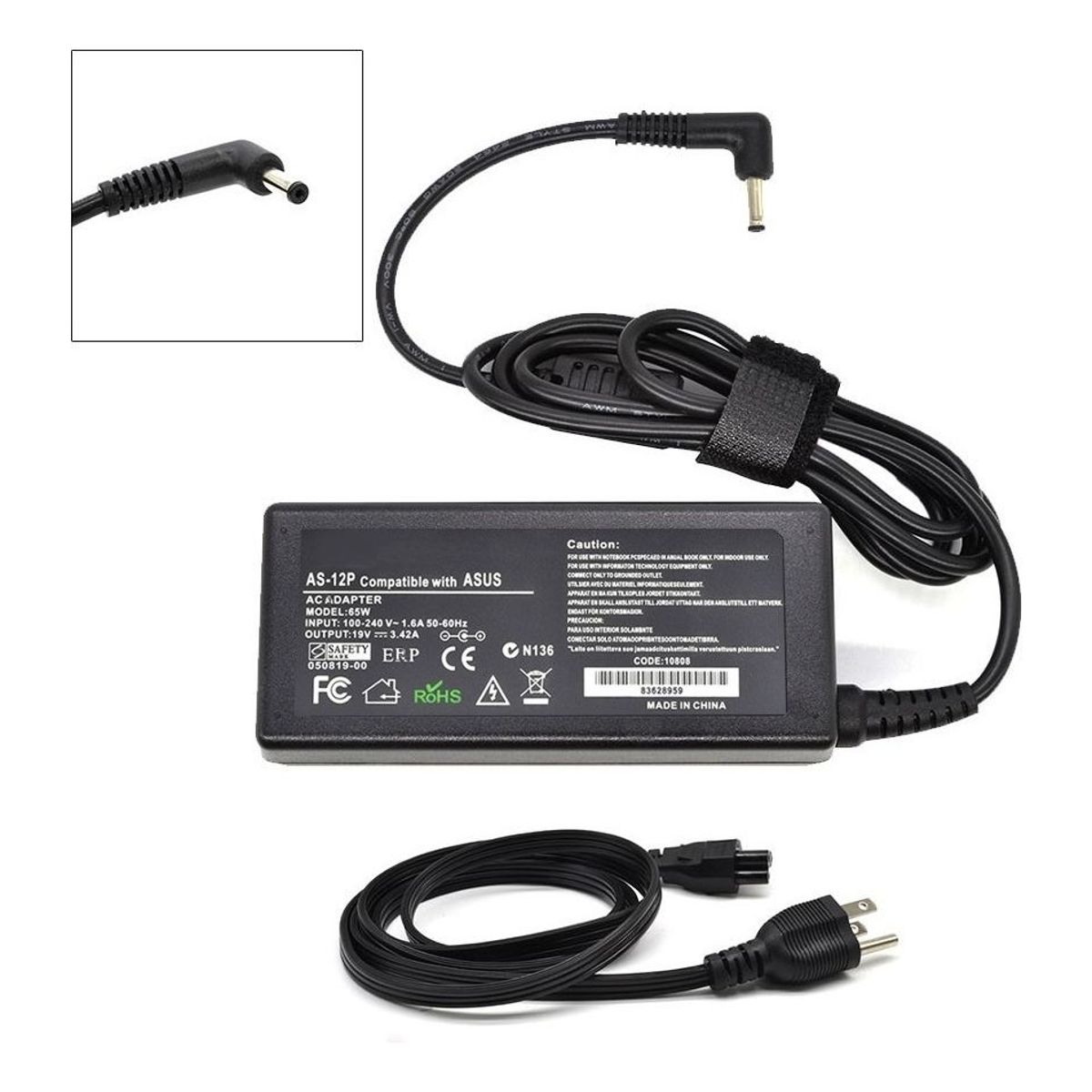 GENERICO - Cargador Para Asus M509D 19v 342a 65w