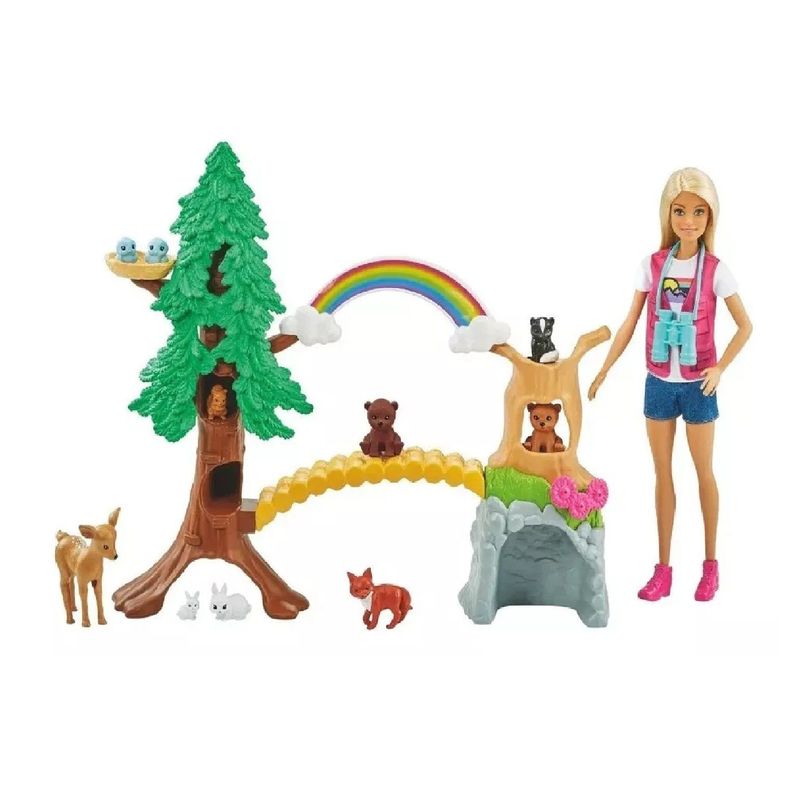 BARBIE - Muñeca Barbie Set Exploradora Silvestre