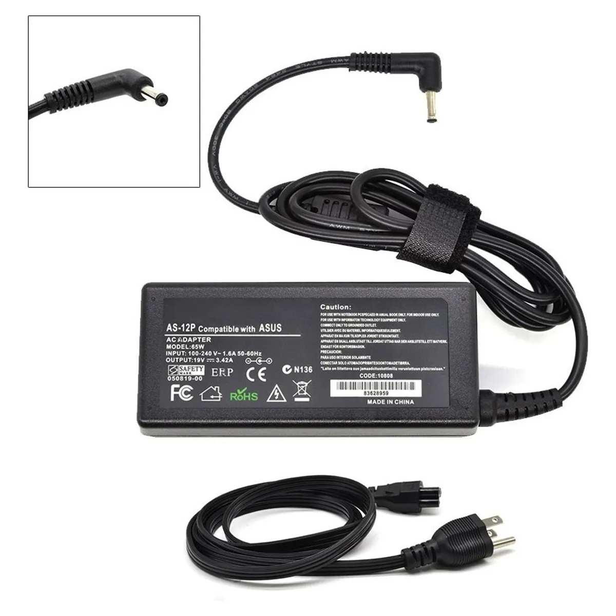 GENERICO - Cargador Para Asus Ux362f 19v 3.42a 65w