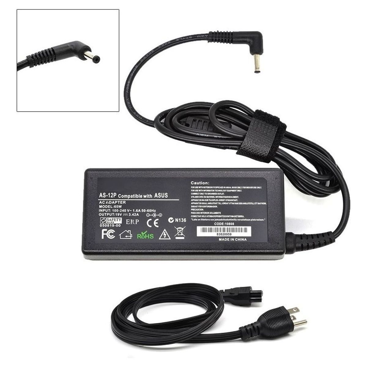 GENERICO - Cargador Para Asus X551C 19V 3.42A 65W