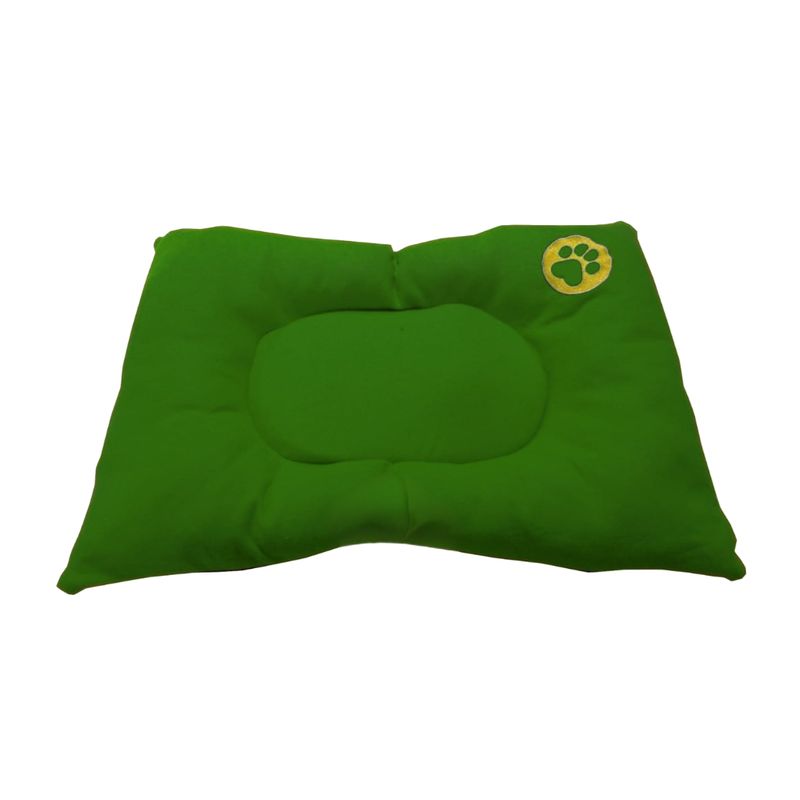 HALLY PET - Colchón premium pequeño huella bordada Verde.
