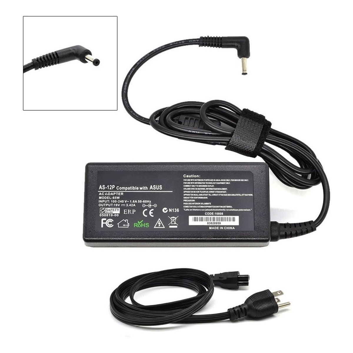 GENERICO - Cargador Para Asus UX433F 19v 3.42a 65w