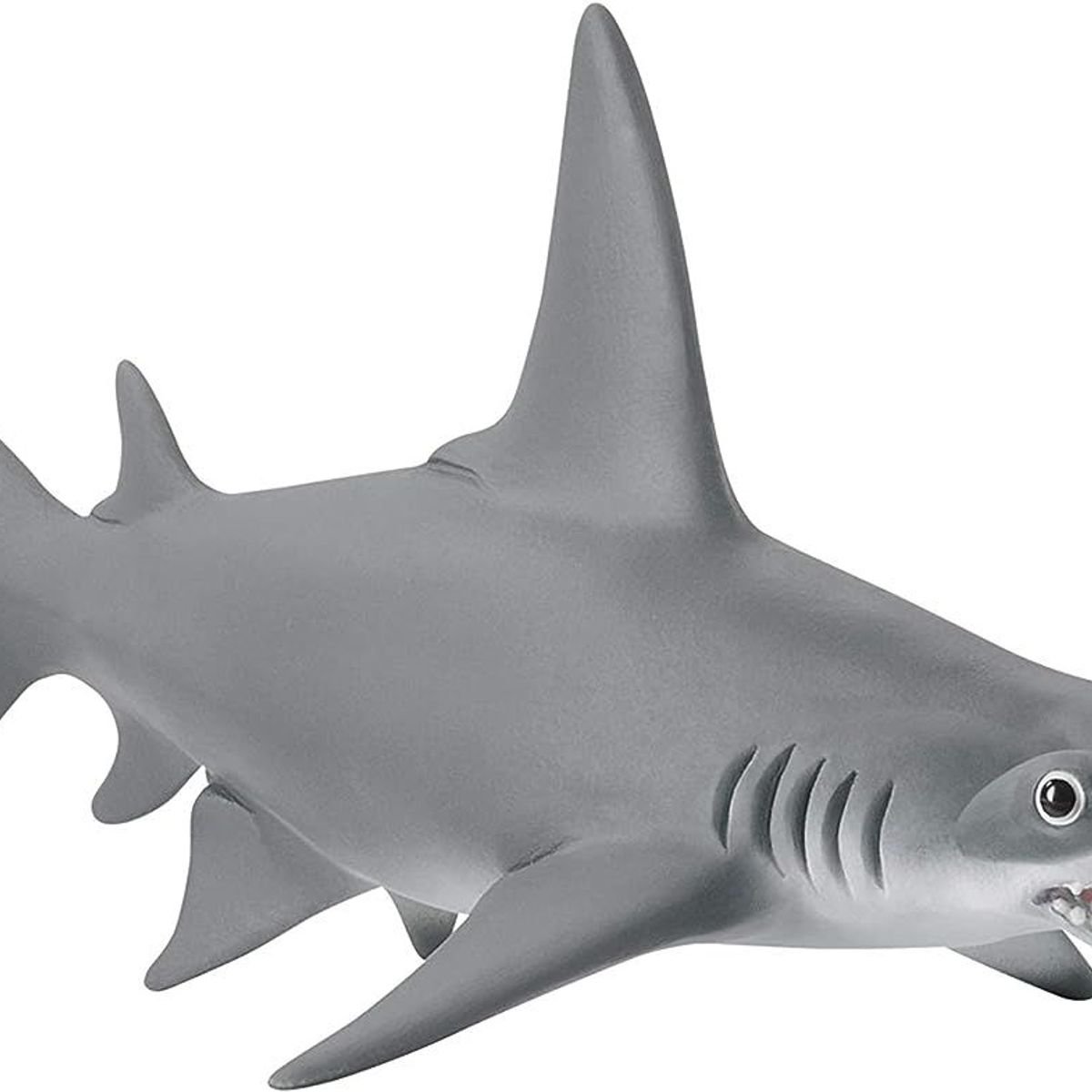 JUGANDO Y EDUCANDO - Figura De Animales Tiburón Martillo Colección Pintado A Mano
