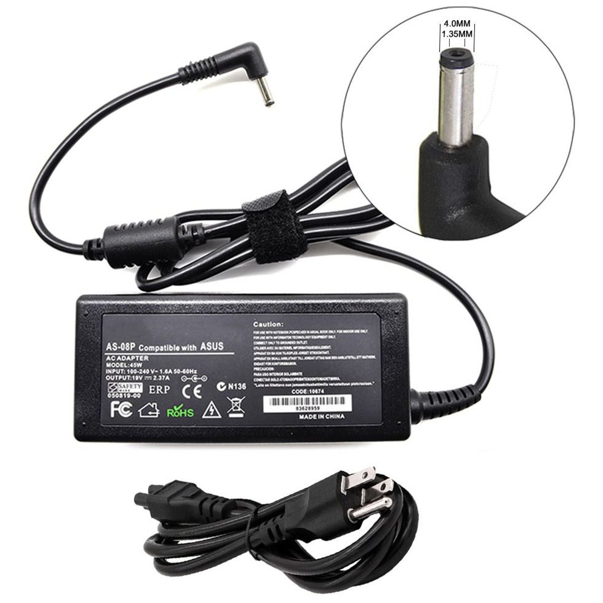 GENERICO - Cargador Para Asus X441s 19v 2.37a 45w