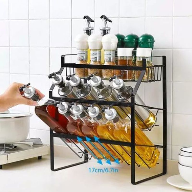 GENERICO - Organizador Metálico de Condimentos para Cocina.