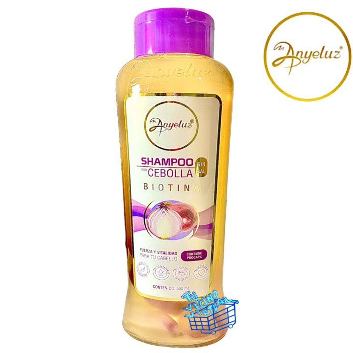 ANYELUZ - Shampoo de Cebolla  Anyeluz 500 mL