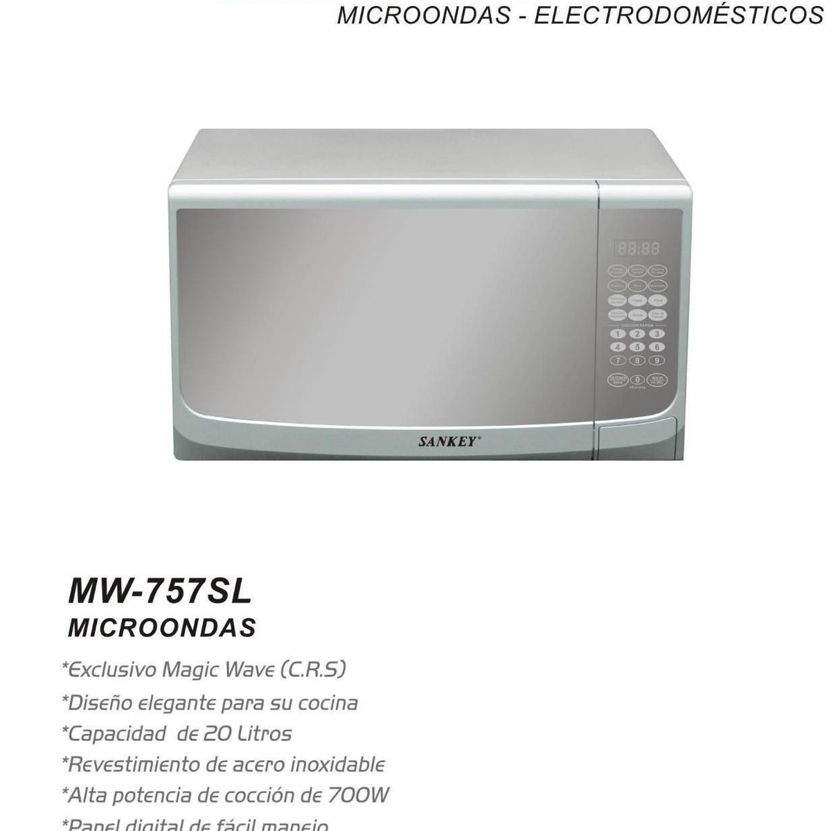 SANKEY - Horno Microondas Digital Exclusivo Magic Wave de 20 Litros Sankey.