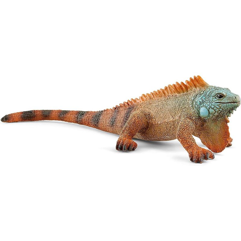 JUGANDO Y EDUCANDO - Figura De Animales Iguana Colección Pintado A Mano