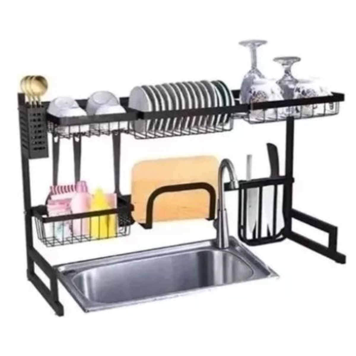 GENERICO - Escurridor Platero Metálico 2 Niveles.