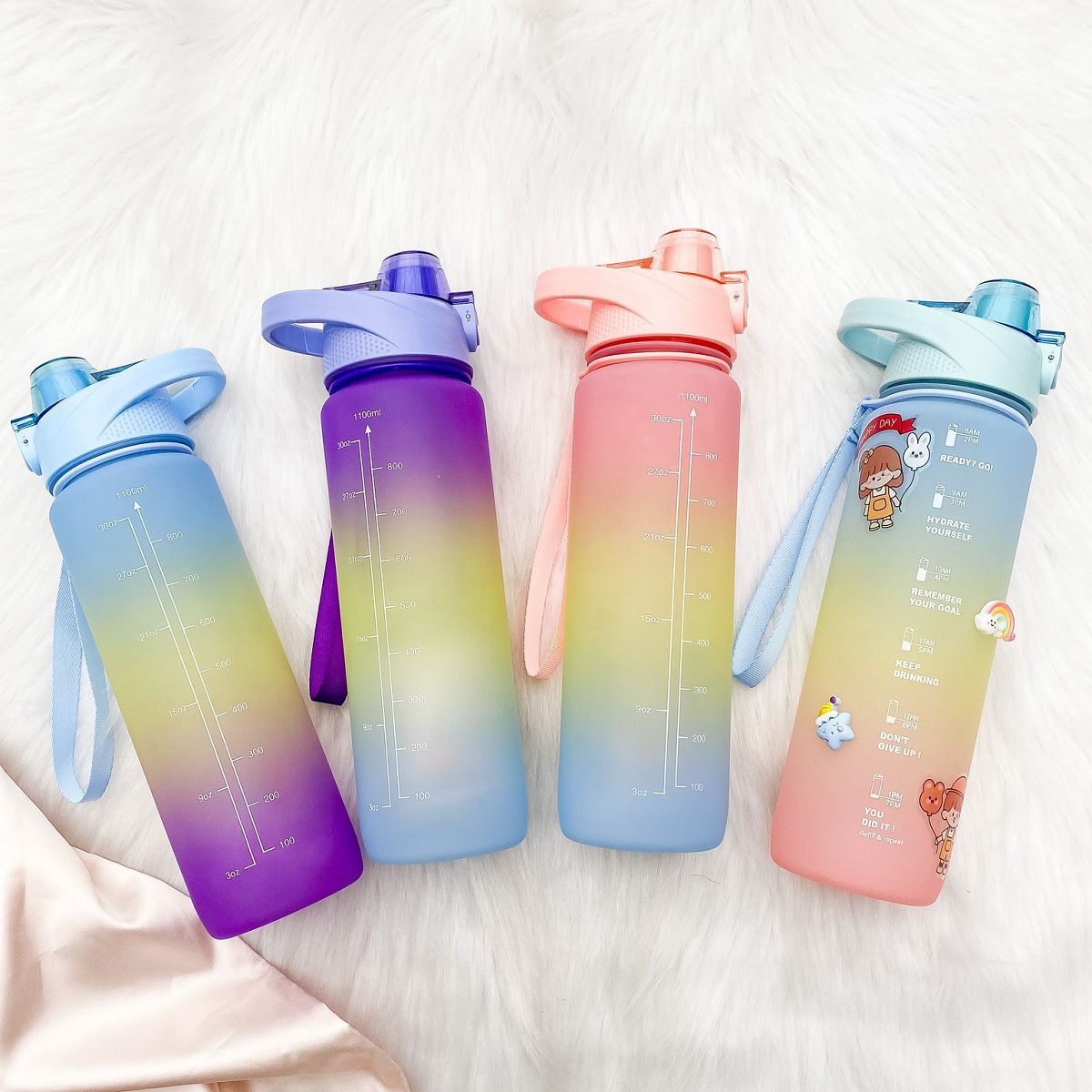 GENERICO - Termo Botella Para Bebidas Frias o Calientes De Colores Con sticker.