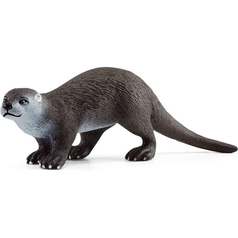 JUGANDO Y EDUCANDO - Figura De Animales Nutria Colección Pintado A Mano