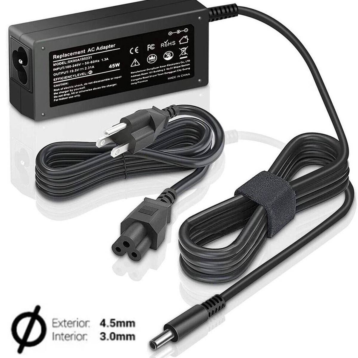 GENERICO - Cargador Para Tablet y Portátil Dell 19.5v 231a 45w
