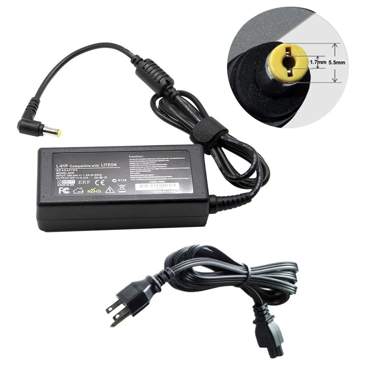 GENERICO - Cargador Para Acer Aspire E1-472 19v 2.37a 45w