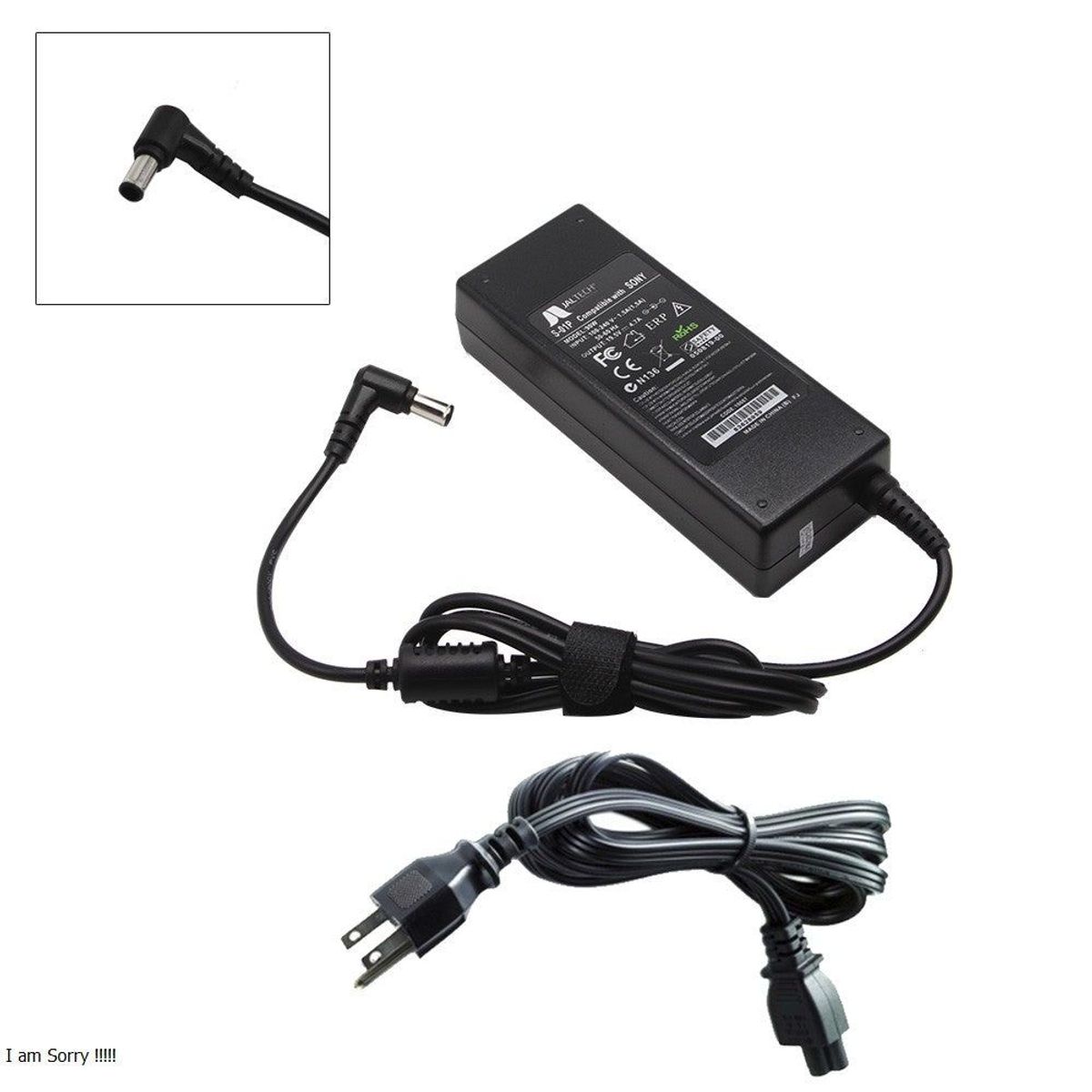 GENERICO - Cargador Sony 19.5v , 4.7a, 6.0*4.4mm (90w)