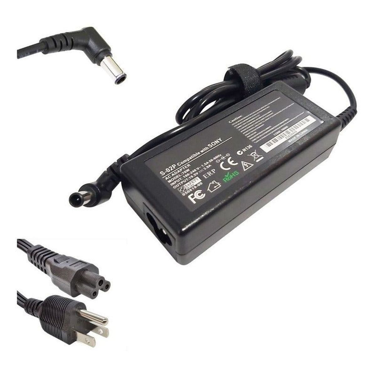 GENERICO - Cargador Sony 19.5v, 3.9a, 6.0*4.4mm
