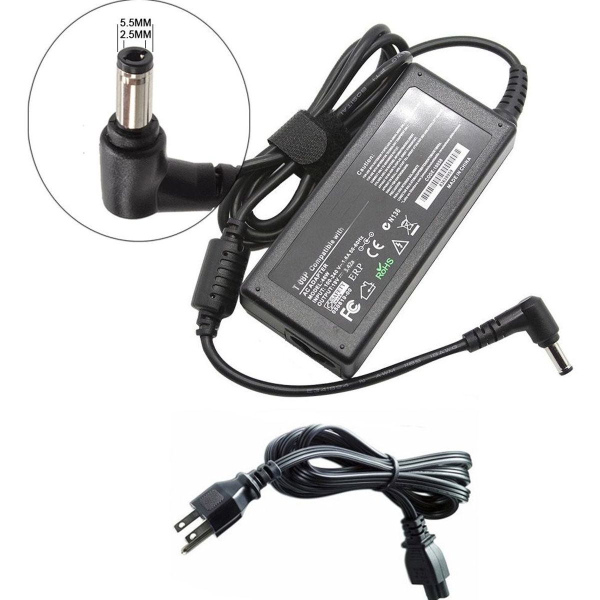 GENERICO - Cargador Para Asus X551m X551c X53s 19v 342a 65w
