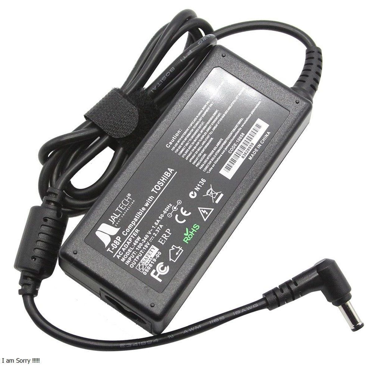 GENERICO - Cargador Toshiba 19v, 2.37a, 5.5*2.5m