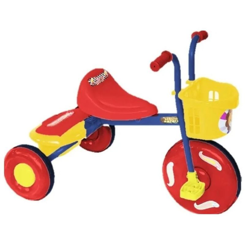 PRODEHOGAR - Triciclo metálico para niños silla amortiguada rueda