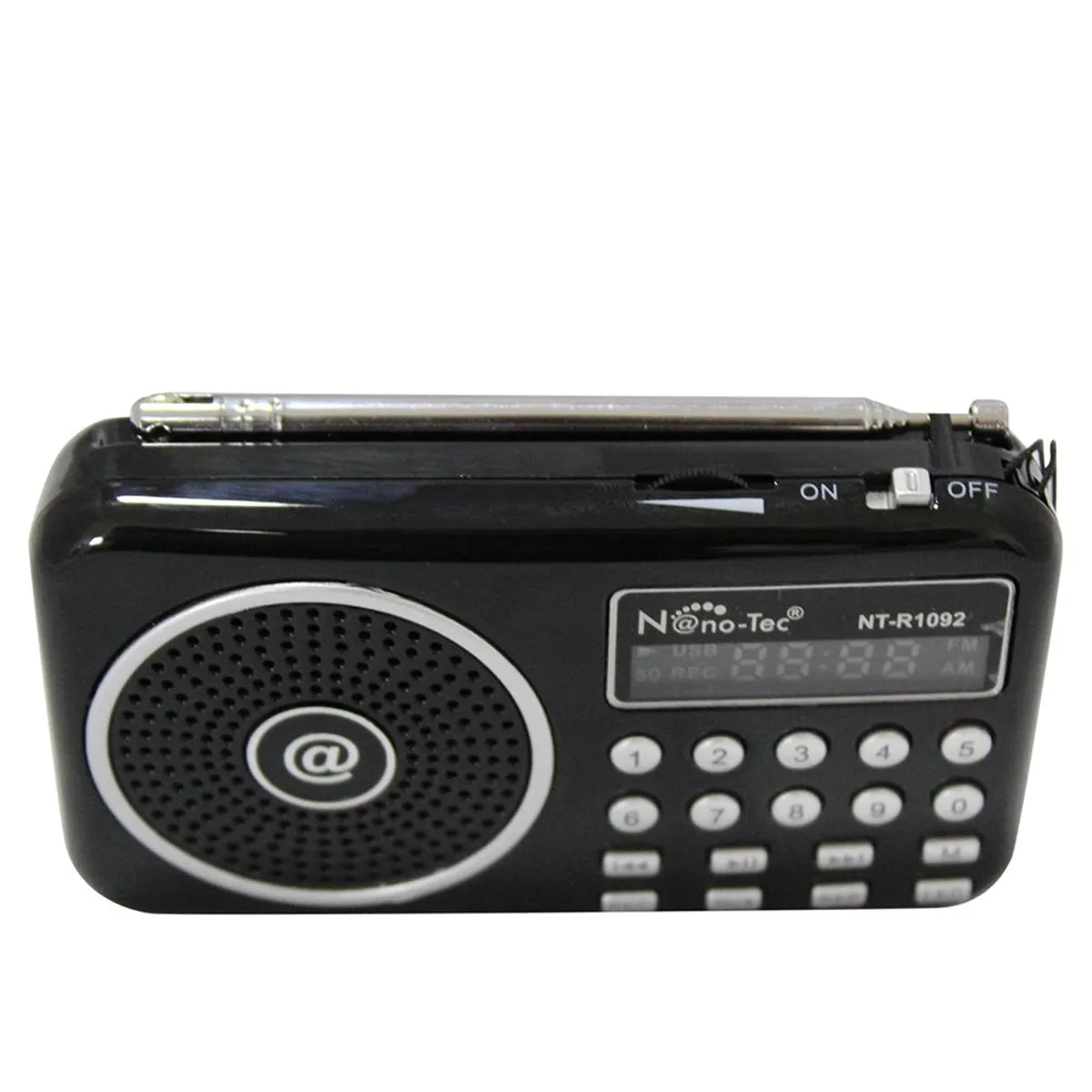 GENERICO - Radio Parlante Digital Portatil Recargable Con AM y FM