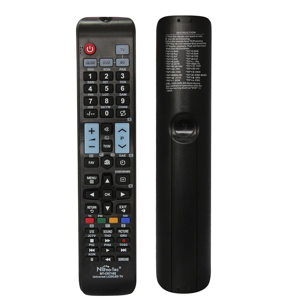 GENERICO - Control Remoto Control Universal Para TV y DVD