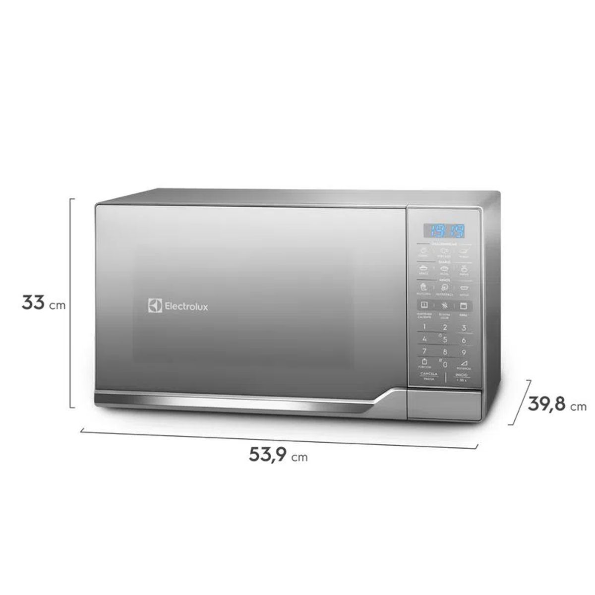 ELECTROLUX - Horno Microondas Electrolux 30L Función Grill Gris EMDO30G3GSLUG