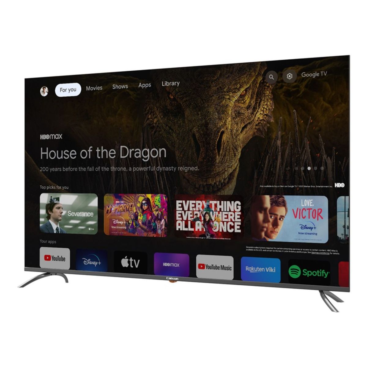 CAIXUN - Televisor Caixun 65 Uhd Smart Led Google Tv  C65VAUG