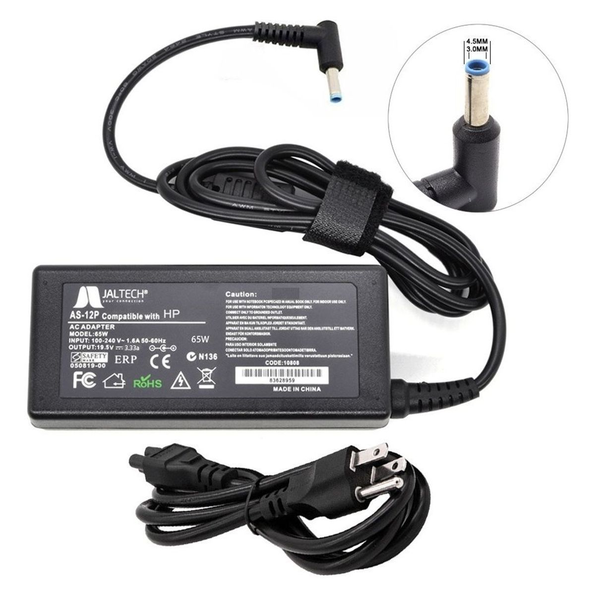 GENERICO - Cargador Premium Para HP 14-ac186la 19.5v 3.33a