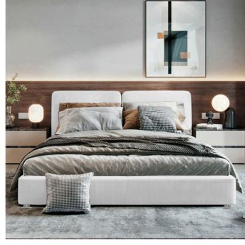 EKONOMODO COLOMBIA - Colchon King 1 Pillow con Cama Gabor Blanco 200x200 GRATIS Sabanas