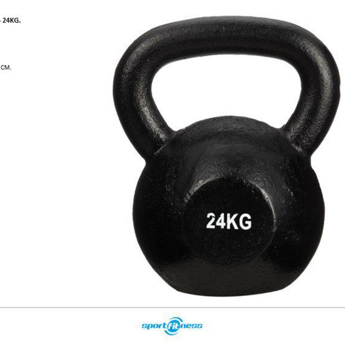 SPORT FITNESS - Pesa Rusa 24Kg Negra