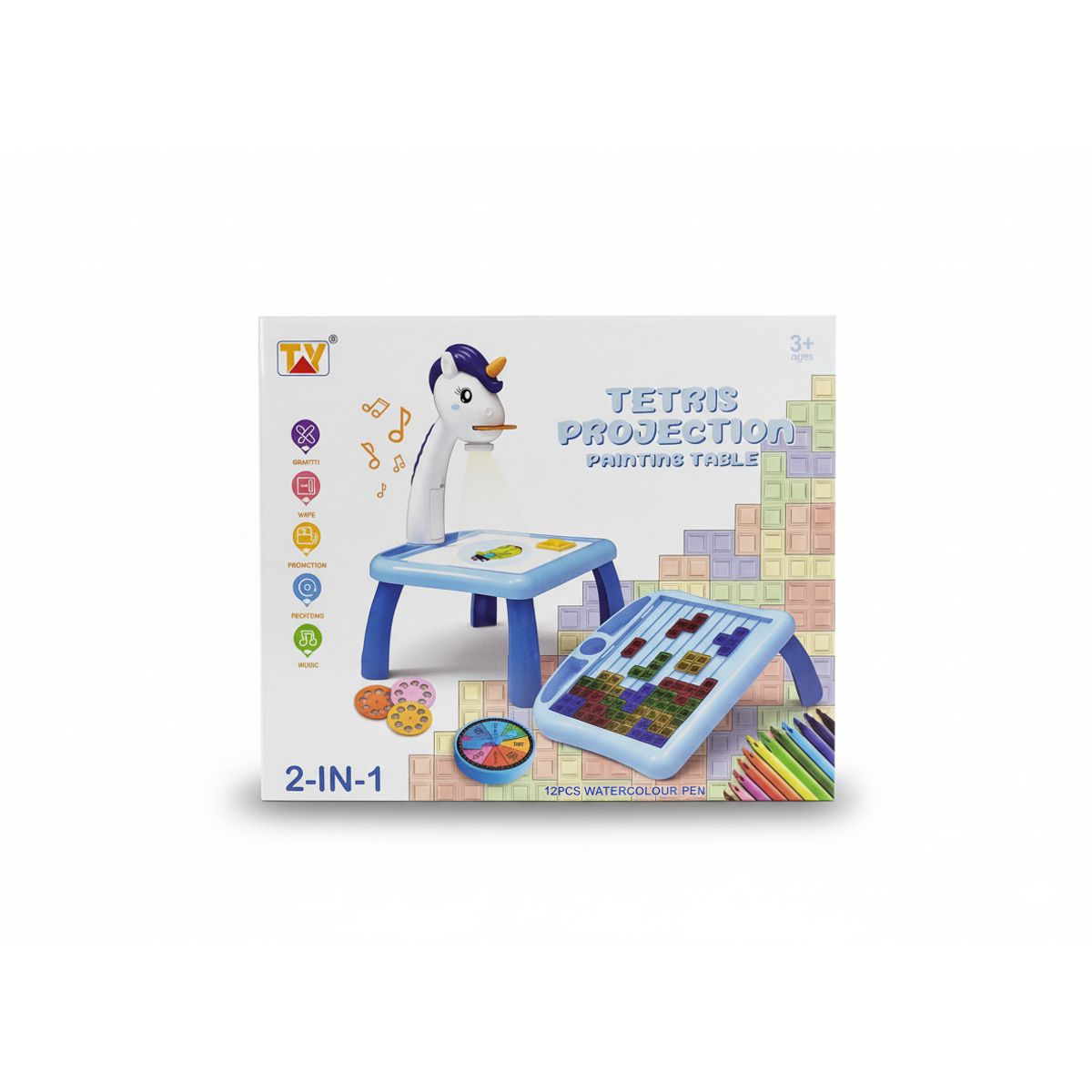 SWISSHOME DR HOFFMAN - Escritorio Tablero Niños Mesa Didáctico Proyector