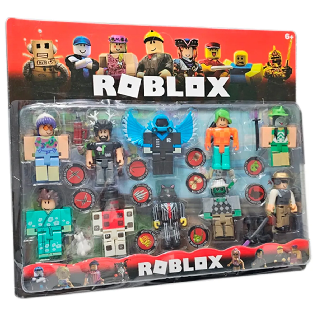 GENERICO - Muñecos Figuras Roblox Blister X 10 Articuladas Accesorios
